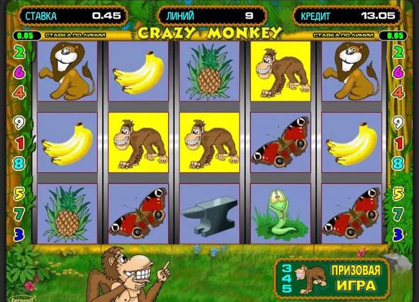 Бонусная игра Crazy Monkey